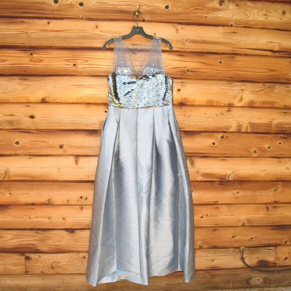 Sachin + Babi Womens Erica High Shine Gown Dress Pockets - Picture 11 of 14